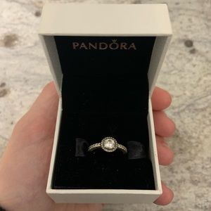 Pandora Classic Sparkle Halo ring